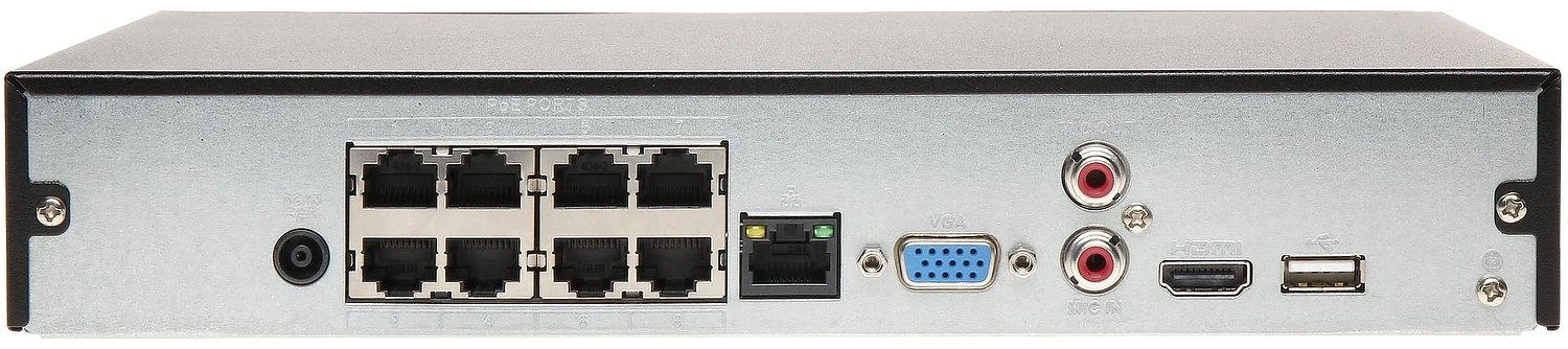 IP REGISTRATORIUS NVR4108HS-8P-EI 8 KANALŲ, 8 PoE WizSense DAHUA
