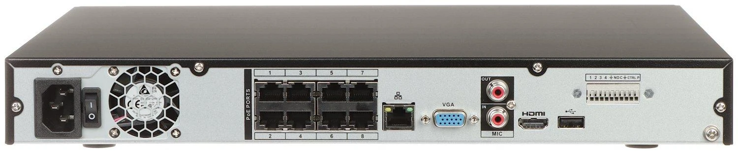 IP REGISTRATORIUS NVR4208-8P-EI 8 KANALŲ, 8 PoE WizSense DAHUA