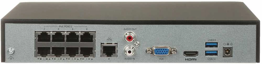 IP REGISTRATORIUS NVR501-08B-P8 8 KANALŲ, 8 PoE UNIVIEW