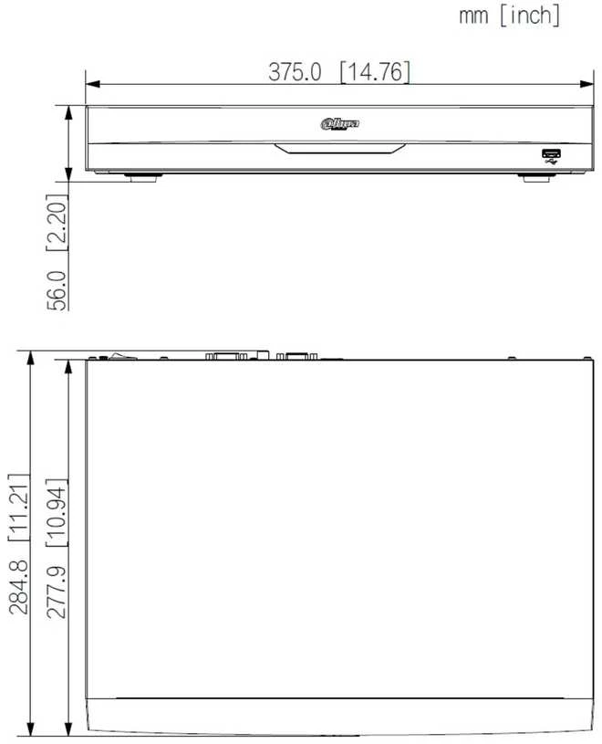 IP REGISTRATORIUS NVR5232-EI2 32 KANALAI WizSense DAHUA