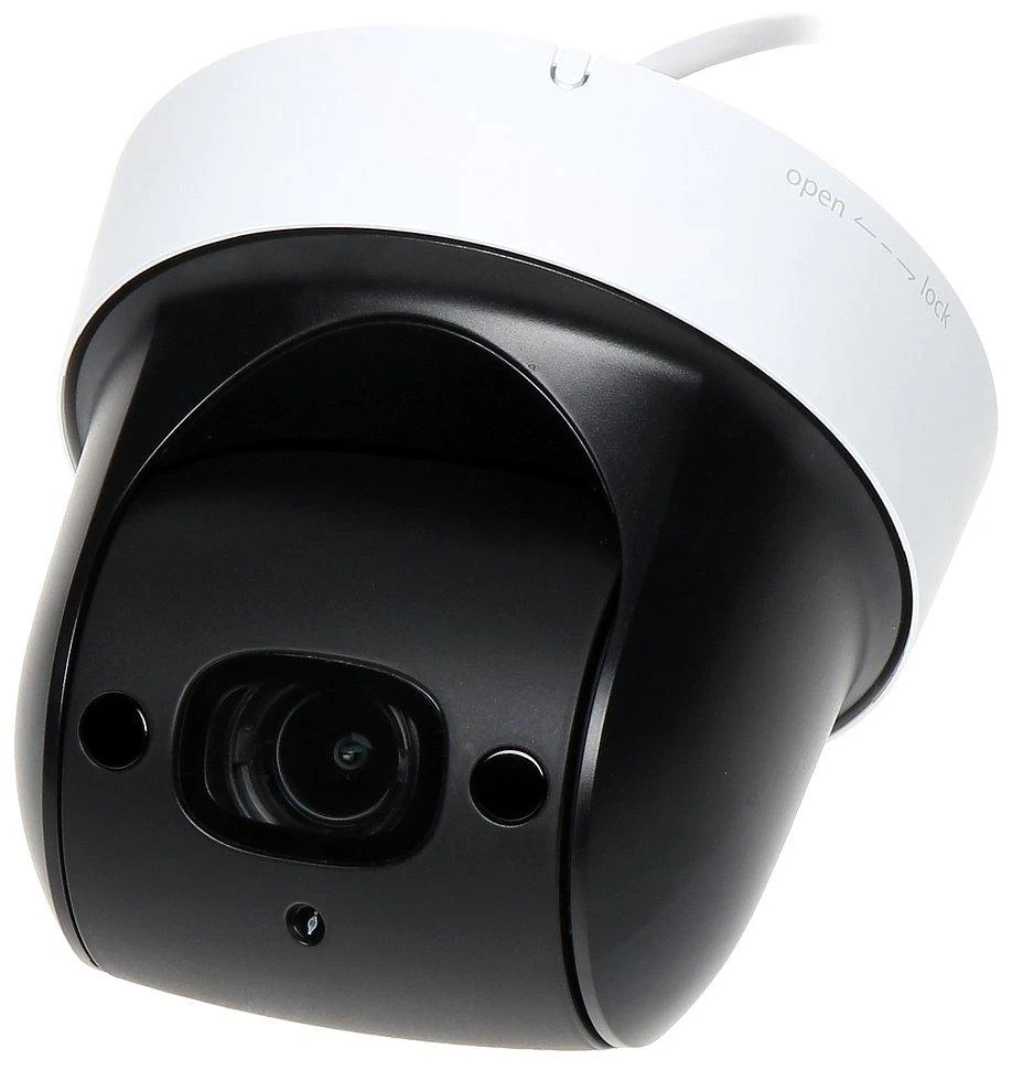 Dahua Mini IP valdoma kamera 2MP STARLIGHT (1920x1080) 1~25fps, 4x zoom, IR 30m, IVS