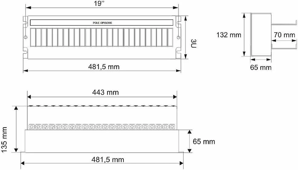 Pulsar ĮTAMPOS PASKIRSTYMO PANELIS A19-TS-35/PD-3U