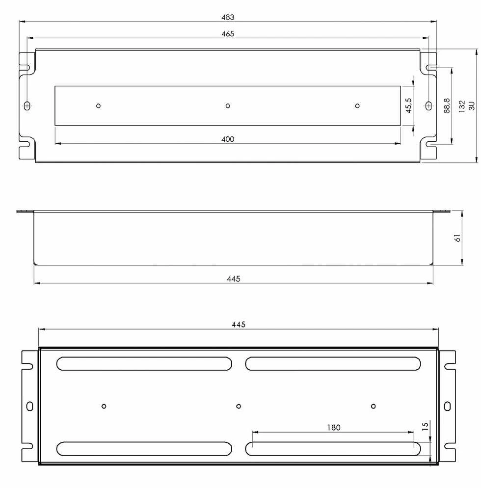 Lexi Net ĮTAMPOS PASKIRSTYMO SKYDELIS VDP19-3U-B