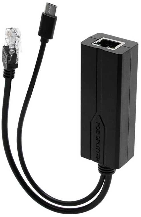 ĮTAMPOS STABILIZATORIUS 48V/5V POE-802.3AF/AT-USB-C DELTA NETWORK