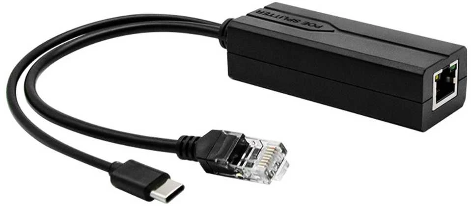 ĮTAMPOS STABILIZATORIUS 48V/5V POE-802.3AF/AT-USB-C DELTA NETWORK