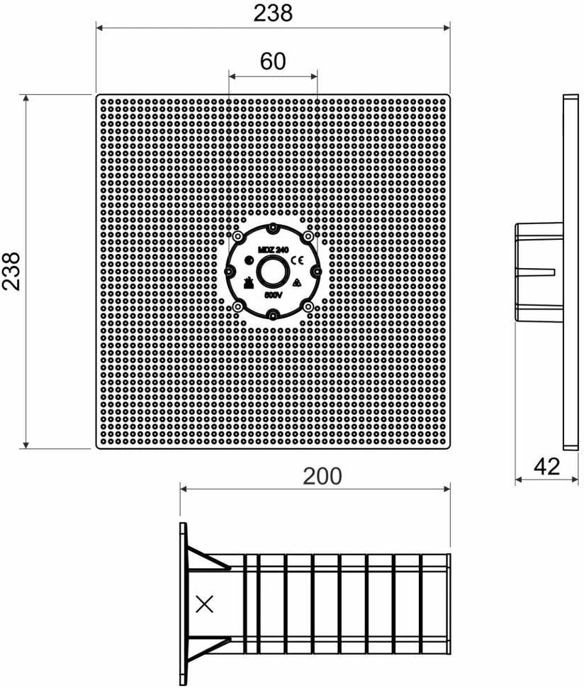 Kopos IZOLIACIJOS MONTAVIMO DĖŽUTĖ MDZ-XL-KB