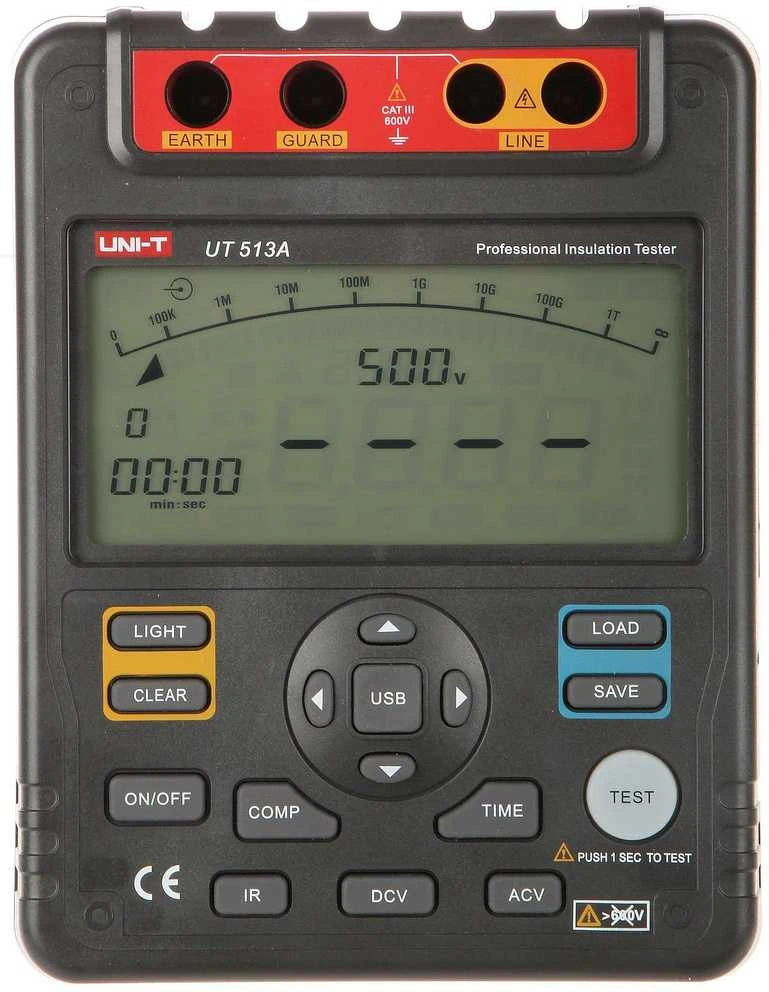 Izoliacijos varžos matuoklis Uni-t UT513A