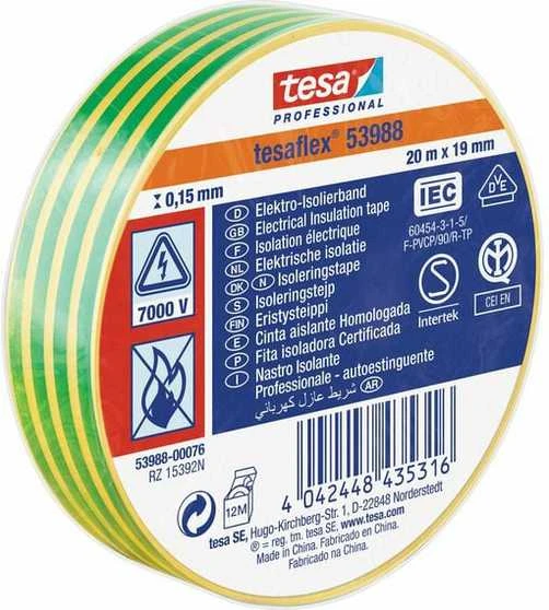IZOLIACINĖ JUOSTA TESAFLEX-7000V/20X19/GY TESA