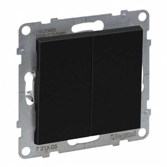 Juodas jungiklis Suno Legrand 721405