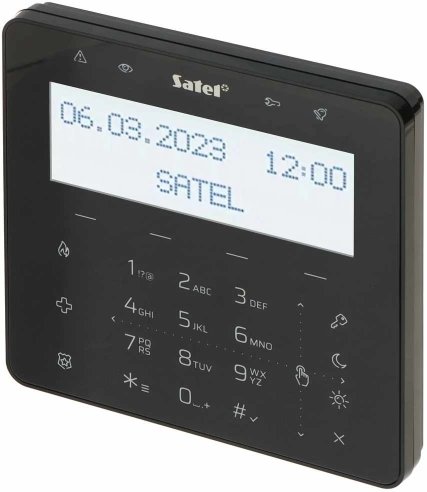 JUTIKLINĖ KLAVIATŪRA SIGNALIZACIJOS CENTRALEI INT-KSG2R-B SATEL
