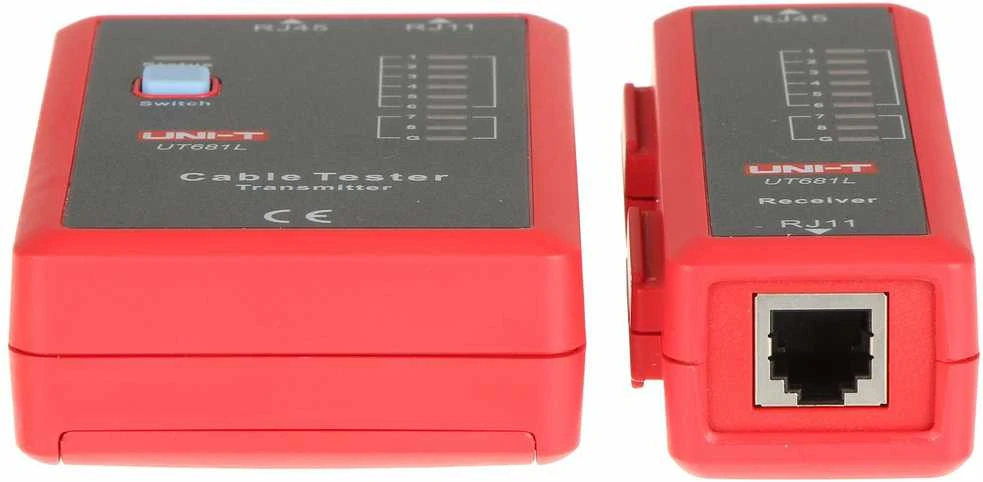 Kompiuterinio tinklo kabelių testeris RJ45+RJ11 UT681L UNI-T