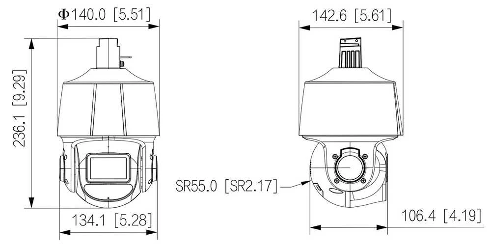 KAMERA IP ROTACINĖ VIDINĖ SD3E410DB-GNY-A-PV TiOC WizSense - 3.7 Mpx 4 ... 40 mm DAHUA