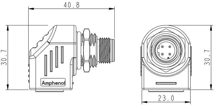 TST KAMPINIS ADAPTERIS M12D-W/RJ45-G