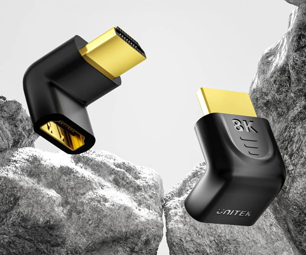 Unitek 8K HDMI 90 ir 270 laipsnių kampo adapteris