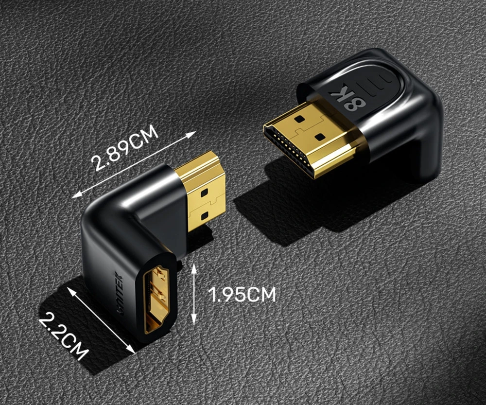 Unitek 8K HDMI 90 ir 270 laipsnių kampo adapteris