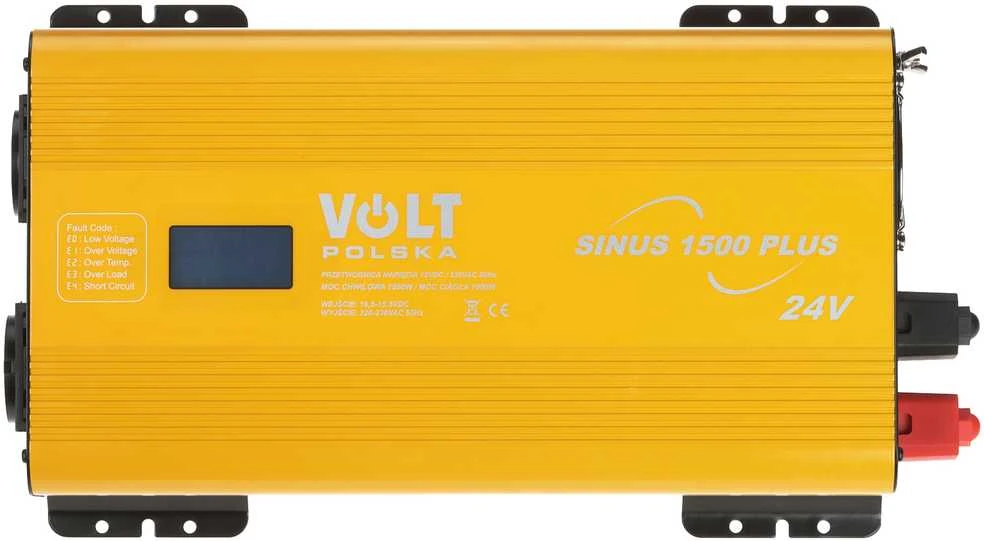 VOLT Polska 24V į 230V keitiklis su LCD ekranu