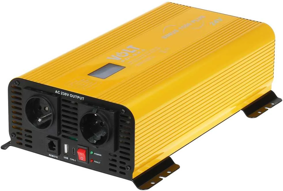 Volt Polska Sinus Plus 24V į 230V keitiklis su USB jungtimis