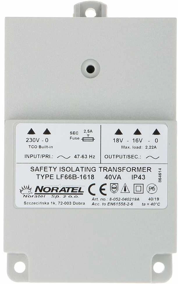 KINTAMOSIOS SROVĖS MAITINIMO ADAPTERIS TR-40VA/NORATEL SATEL