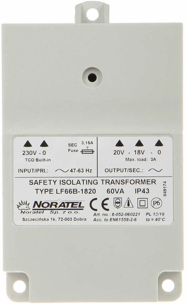 KINTAMOSIOS SROVĖS MAITINIMO ADAPTERIS TR-60VA/NORATEL SATEL