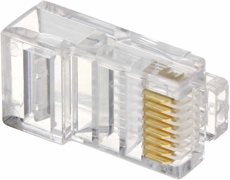 TST Kištukas RJ-45 UTP kabeliui CATe, RJ45T*P100 tipas EZ (PassThrough), 100vnt.