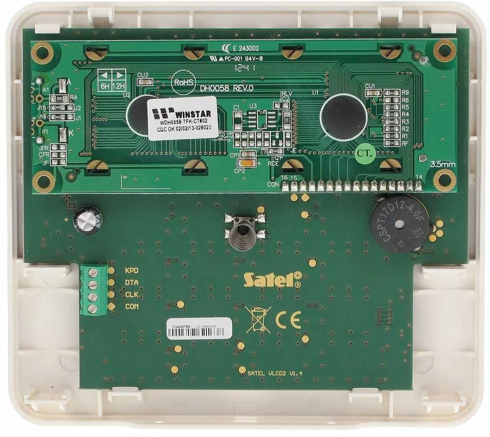 KLAVIATŪRA SIGNALIZACIJOS CENTRALEI VERSA-LCDM-WH SATEL