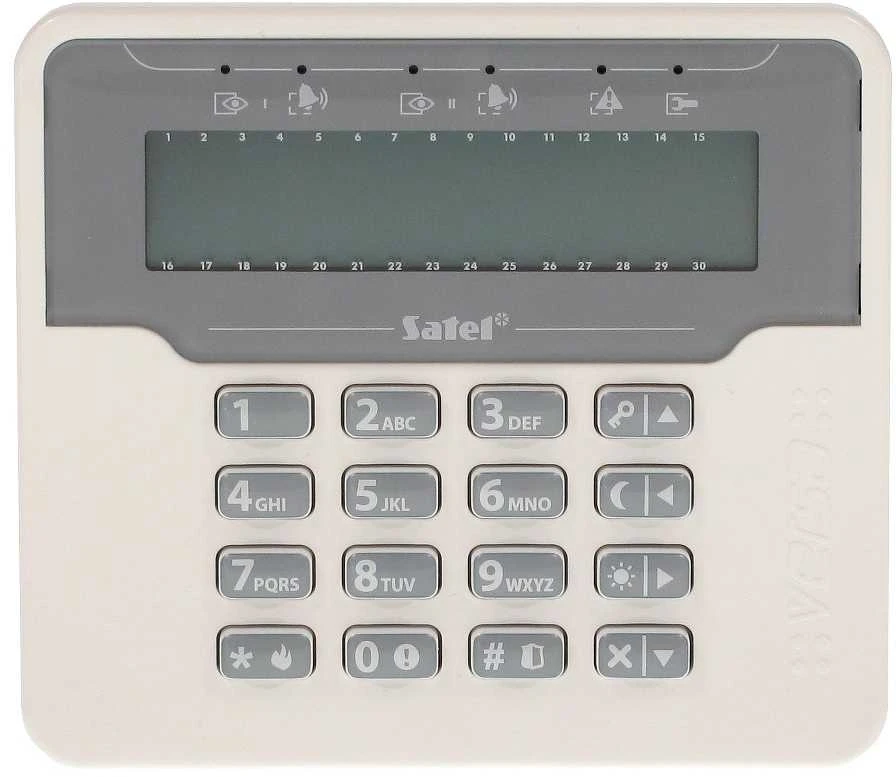 KLAVIATŪRA SIGNALIZACIJOS CENTRALEI VERSA-LCDM-WH SATEL
