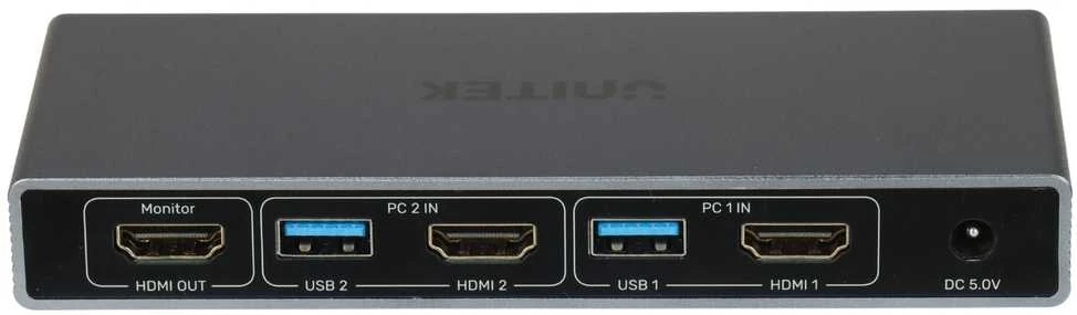 KOMUTATORIUS HDMI + USB KVM V1309AGY01-EU 4K UHD UNITEK