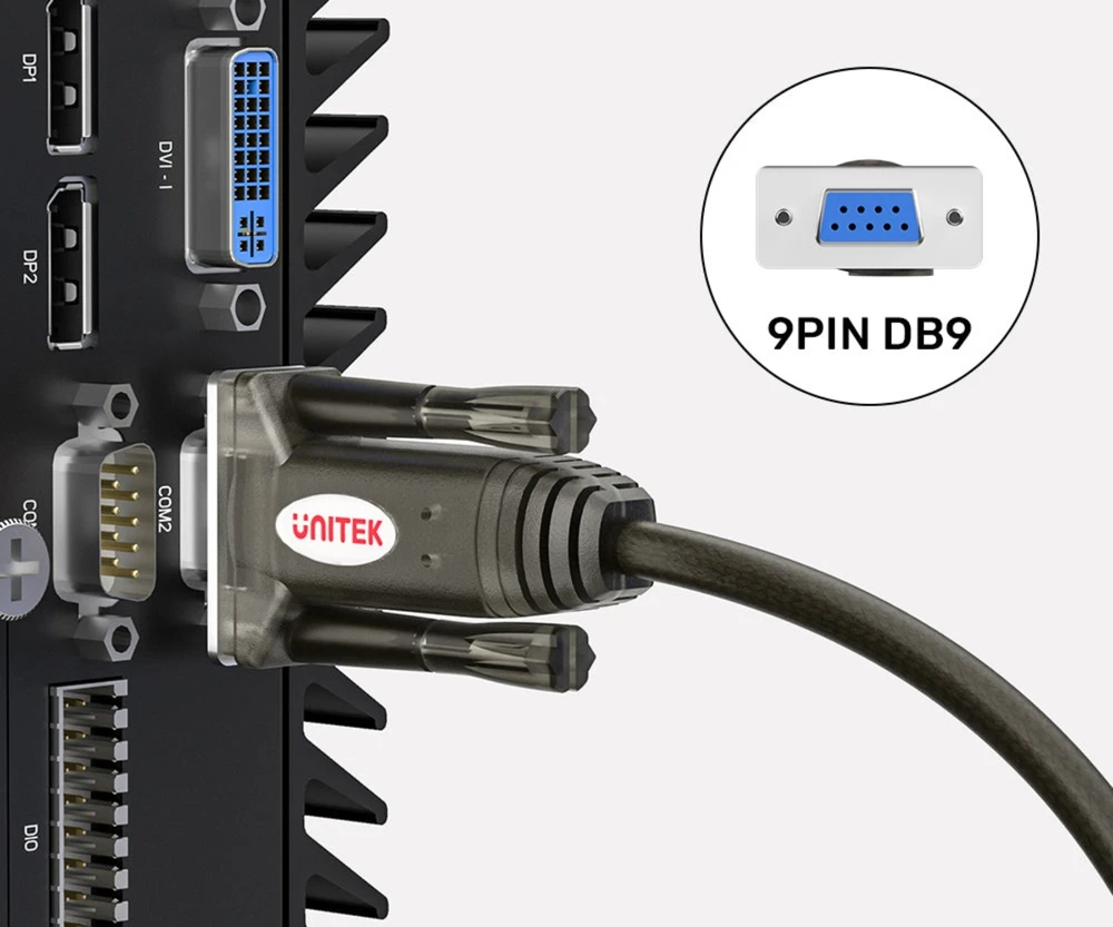 KONVERTERIS Y-1105D01 USB-A / RS232 - DB9 UNITEK