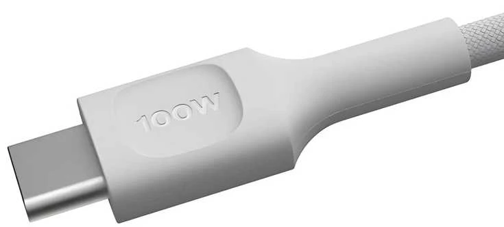 Green Cell Žalias Cell USB-C laidas 1.2 m 100 W Greencell PowerStream greito įkrovimo PD Snow Baltas