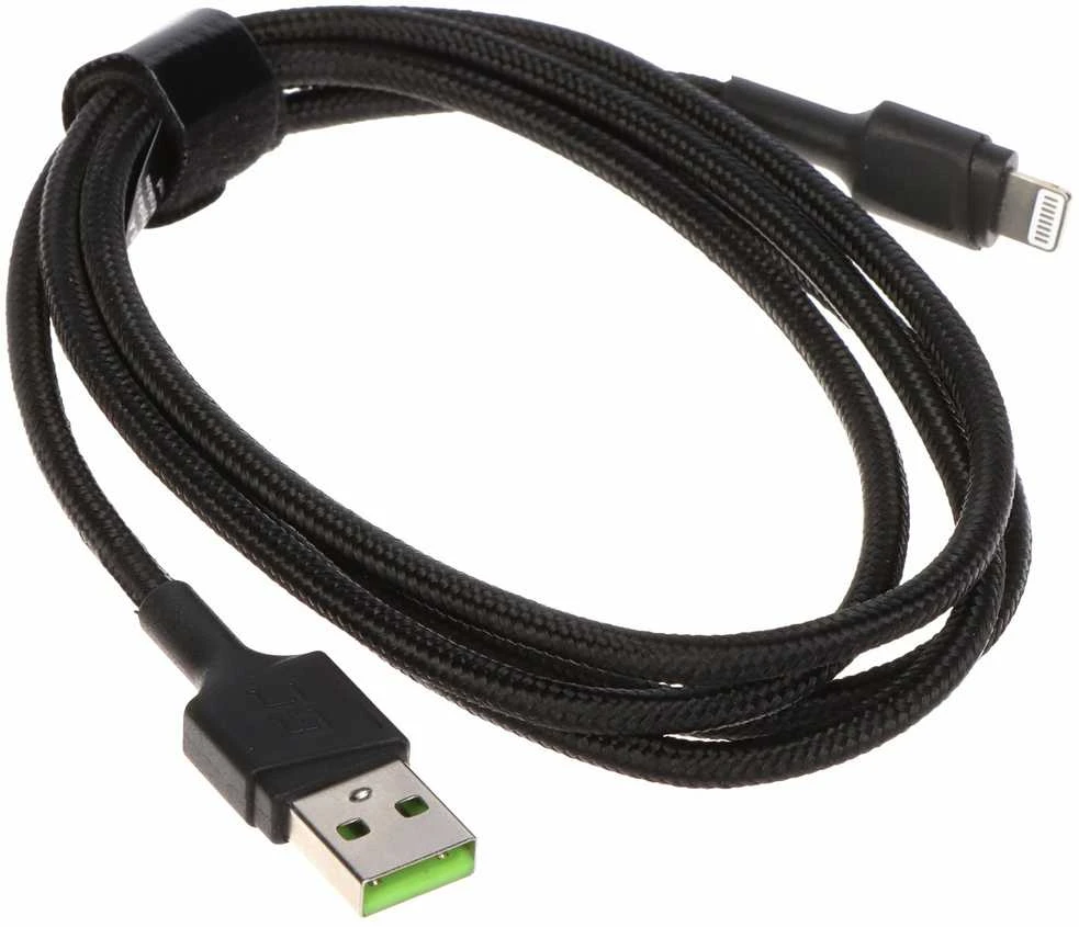 Green Cell Žalias Cell GREENCELL laidas GC PowerStream USB-A – Lightning 120cm Apple 2.4A