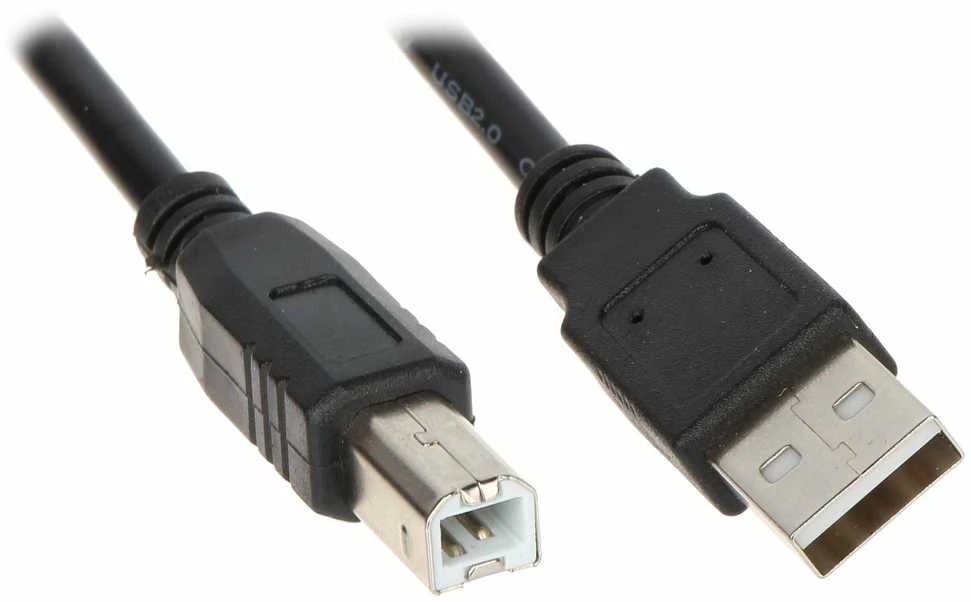 LANBERG CA-USBA-10CC-0018-BK cable USB 2.0 AM-BM 1.8m juodas