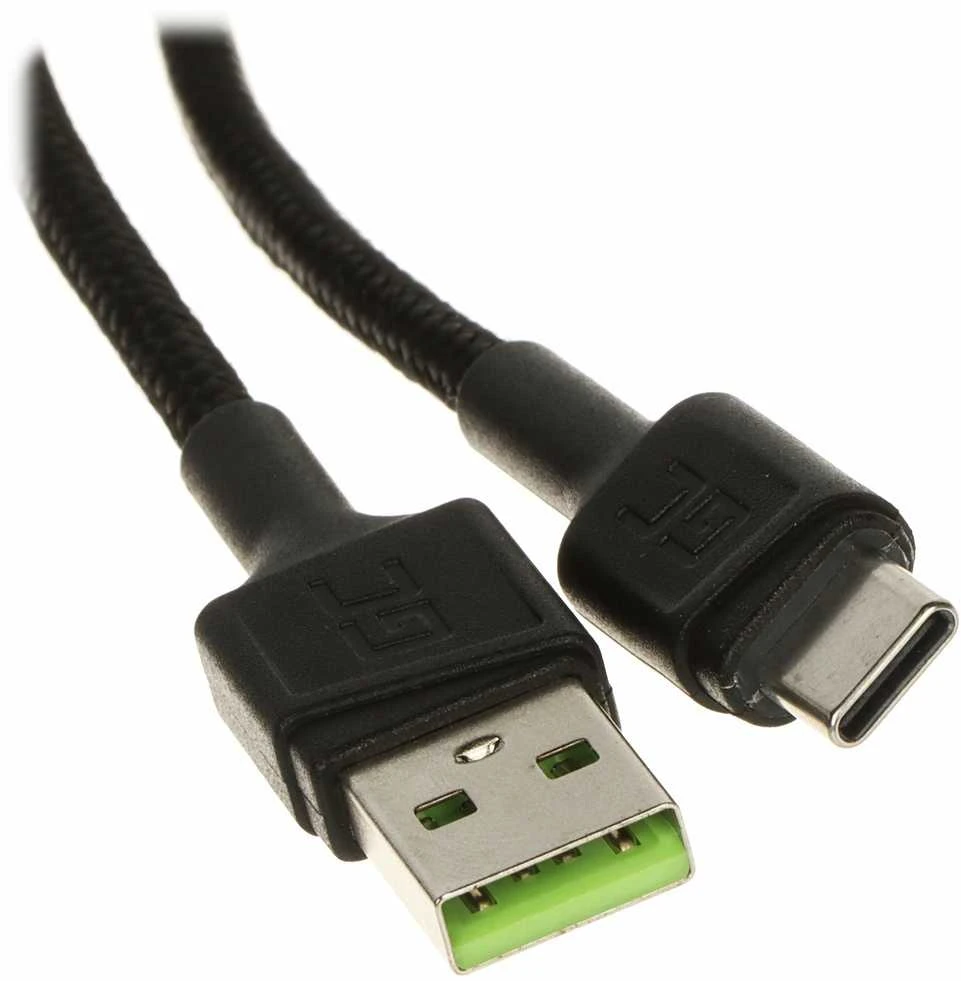 Green Cell Žalias Cell GREENCELL kabelis GC PowerStream USB-A – USB-C 200cm Ultra Charge QC 3.0