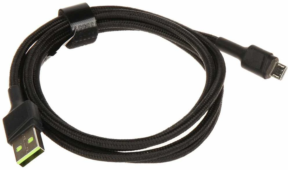 Green Cell Žalias Cell GREENCELL laidas GC PowerStream USB-A – Micro USB 120cm Ultra Charge QC 3.0
