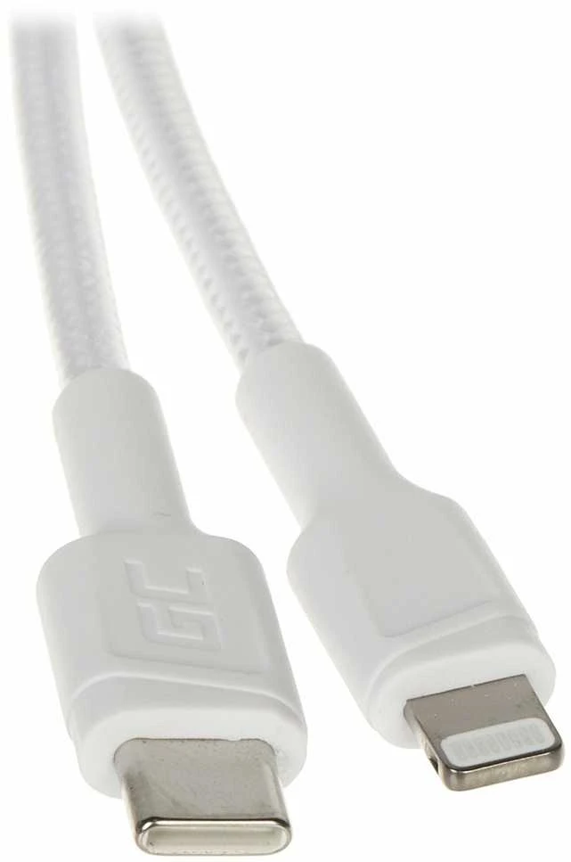 Green Cell Žalias Cell Kabelis Baltas USB-C – Lightning MFi 1m per Apple iPhone Žalias Cell PowerStream, su greitu Power Delivery įkrovimu