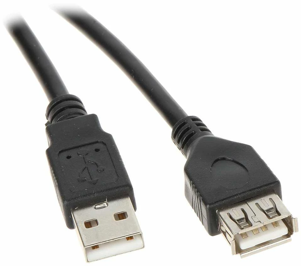 LANBERG CA-USBE-10CC-0030-BK extension cable USB 2.0 AM-AF 3m juodas