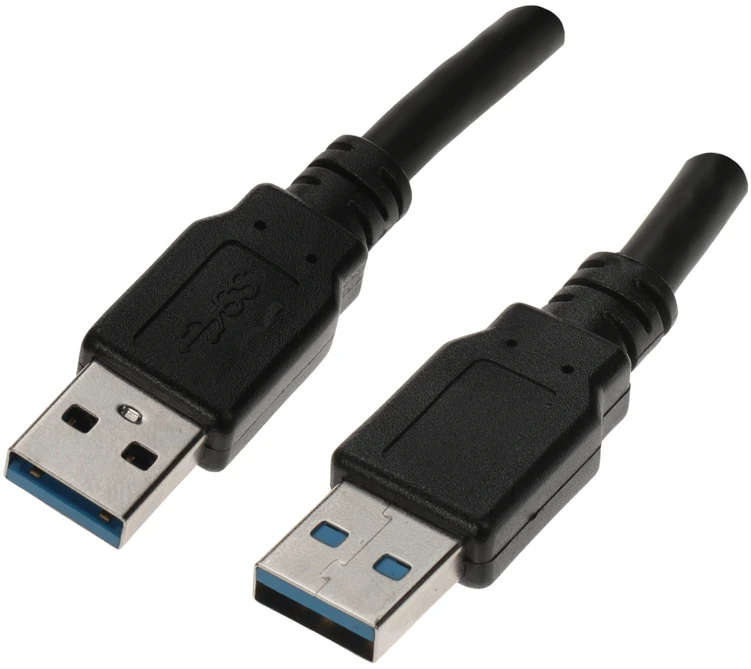 LANBERG cable USB-A M/M 3.0 0.5m juodas