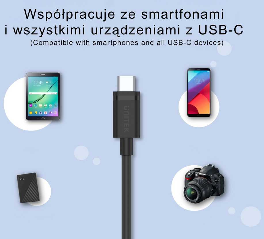 Unitek kabelis USB 3.1 tipo A - C tipo MM 0,5 m