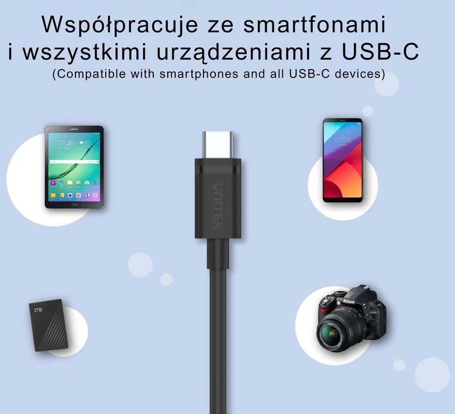 Unitek USB 3.0 - USB-C 3m juoda
