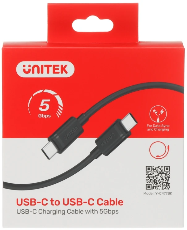 „Unitek“ USB C tipo į USB C tipo laidas, 3 m
