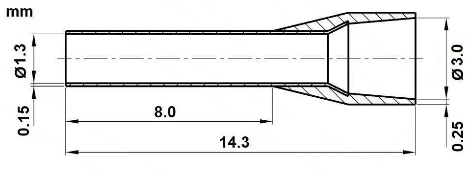 Elpromet LAIDŲ ĮVORĖ TUL-1/8/DIN-R*P100