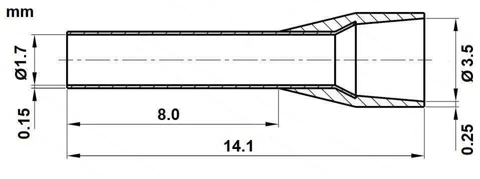 Elpromet LAIDŲ ĮVORĖ TUL-1.5/8/DIN-B*P100