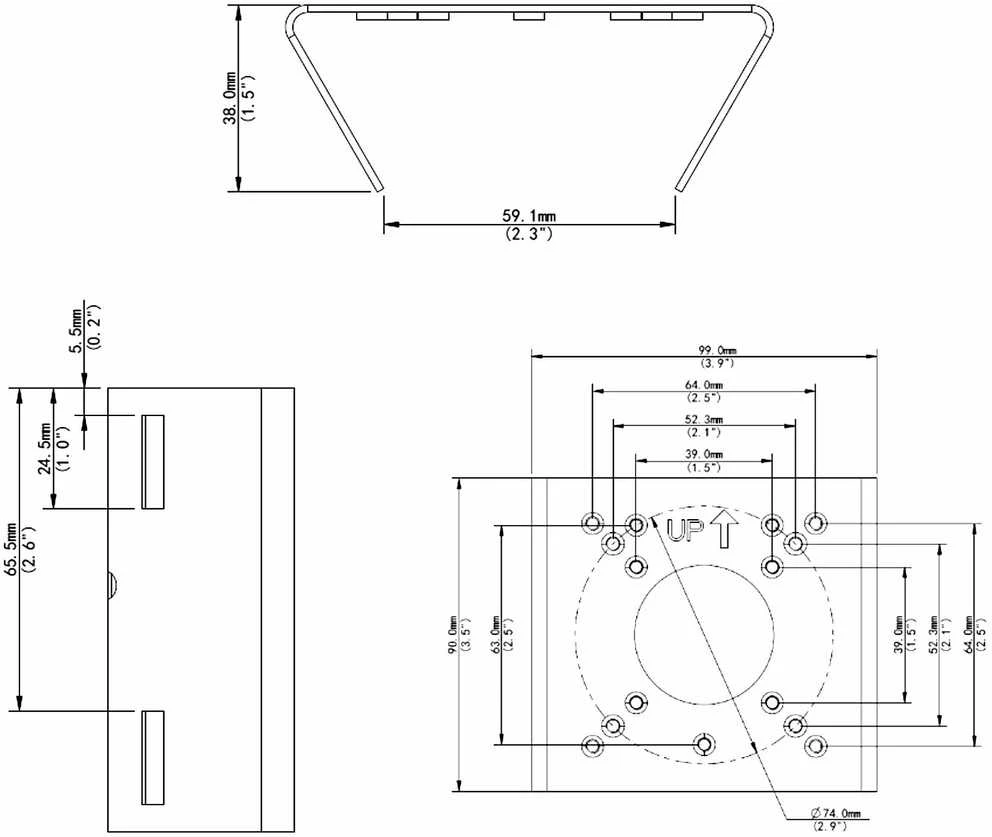 Uniarch LAIKIKLIS TVIRTINIMUI PRIE STIEBO TR-UP06-B-IN UNIVIEW