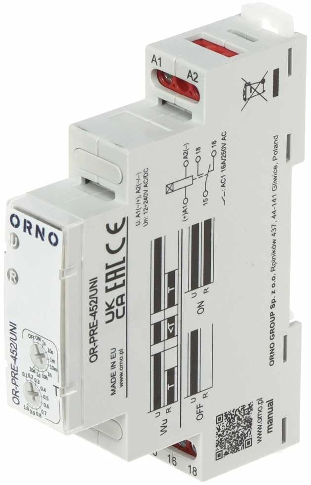 LAIKO RELĖS MODULIS OR-PRE-452/UNI ORNO