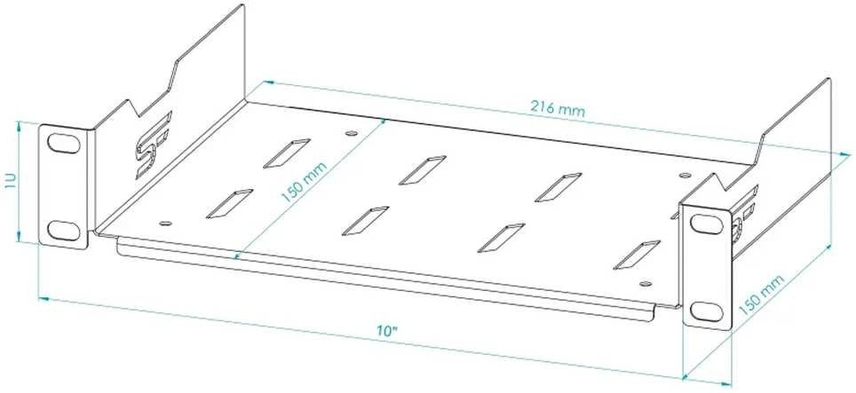LENTYNĖLĖ S-RSF10-1U-150G 150 mm STALFLEX