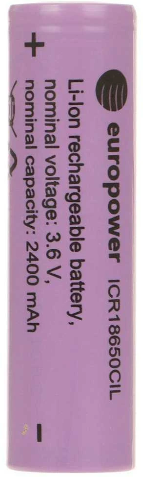 Europower 18650 ličio jonų akumuliatorius