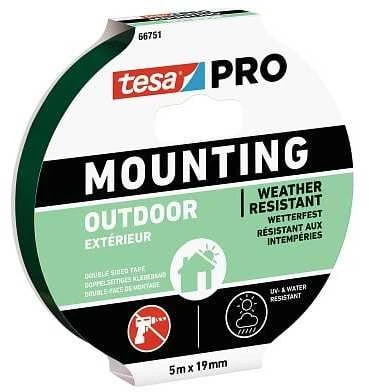 Lipni dvipusė juosta lauko darbams TESA 5m x 19mm 66751-00005-00