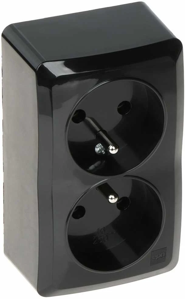 LIZDAS MONTUOJAMAS ANT PAVIRŠIAUS DVIGUBAS BERG/3743-09/EPN 250 V 16 A Elektro-Plast