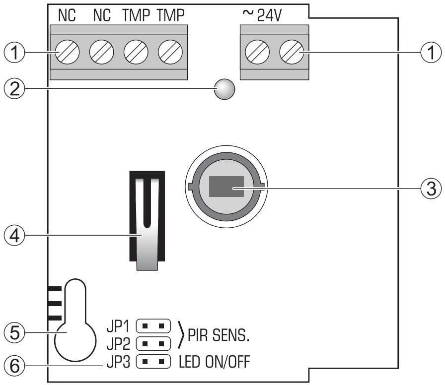 LUBINIS PIR DETEKTORIUS AQUA-RING-S SATEL