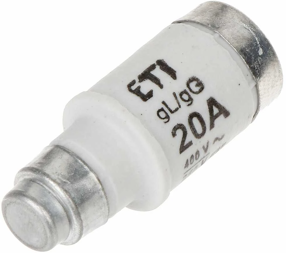 LYDŽIŲJŲ SAUGIKLIŲ ĮDĖKLAS ETI-D02/20A 20 A 400 V gL/gG E18 ETI