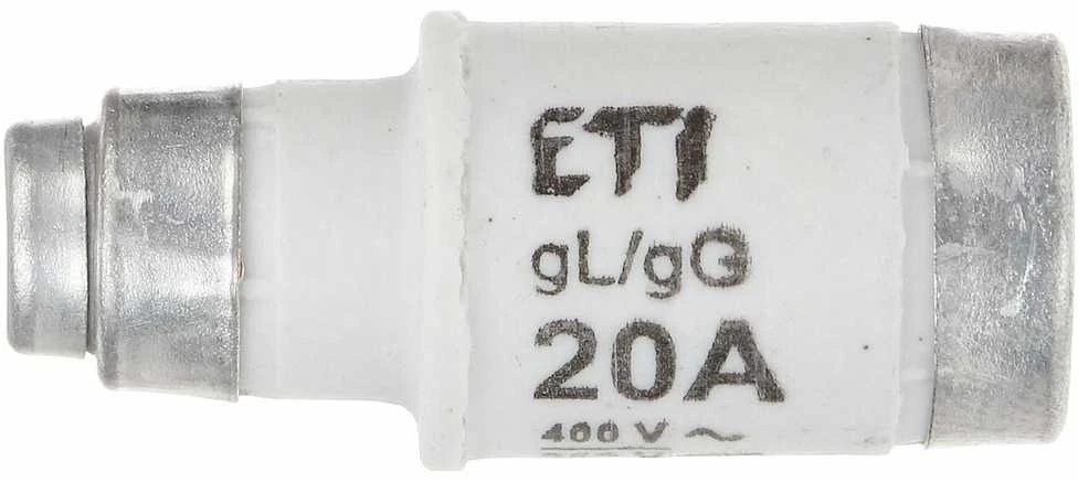 LYDŽIŲJŲ SAUGIKLIŲ ĮDĖKLAS ETI-D02/20A 20 A 400 V gL/gG E18 ETI